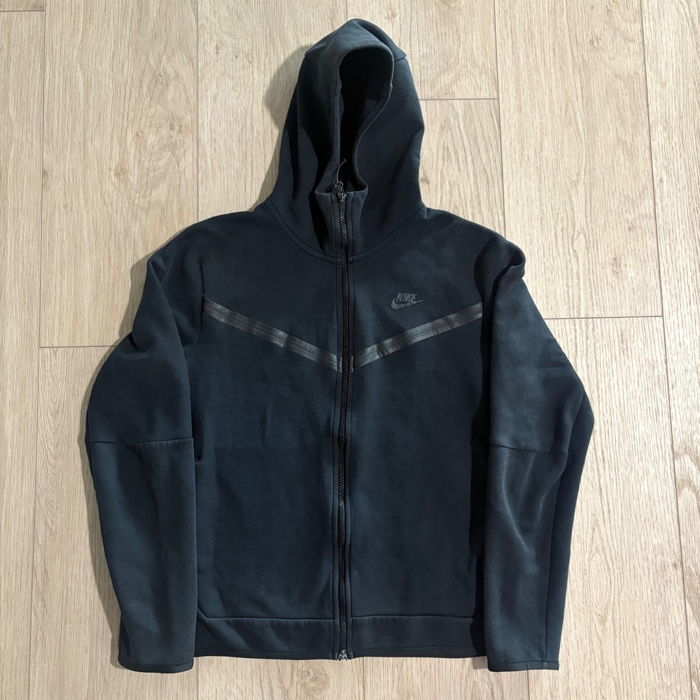 Nike Tech Fleece Hoodie Men's Full-Zip Sportswear Black Size Medium